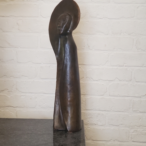 Guillaume Chaye "Madame Le Lune" Bronze Sculpture - Picture 14 of 16